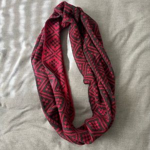 Pink n Grey Chunky Infinity Scarf 🧣